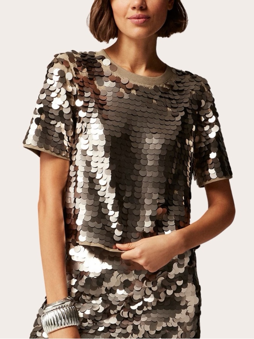 J Crew sequin shirt